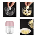 Mini Processador Triturador Sem Fio Elétrico 250ML De Alimentos Para Legumes Alho Gengibre - Realeza Prime