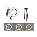 Ring Light De Mesa Iluminador De Led Tripé 6 Polegadas 16cm Sem Embalagem - Realeza Prime