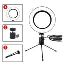 Ring Light De Mesa Iluminador De Led Tripé 6 Polegadas 16cm Sem Embalagem - Realeza Prime
