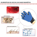 Luva gato Escova Nano Magnética Tira Pêlos Pets Cães & Gatos - Realeza Prime