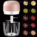 Mini Processador Triturador Sem Fio Elétrico 250ML De Alimentos Para Legumes Alho Gengibre - Realeza Prime