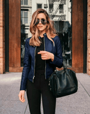 Jaqueta de Couro Feminina Zara - Moda Inverno - Realeza Prime