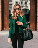Jaqueta de Couro Feminina Zara - Moda Inverno - Realeza Prime